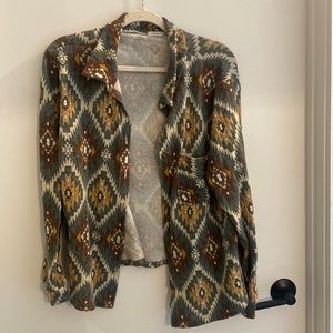E. Luna Aztec print cardigan